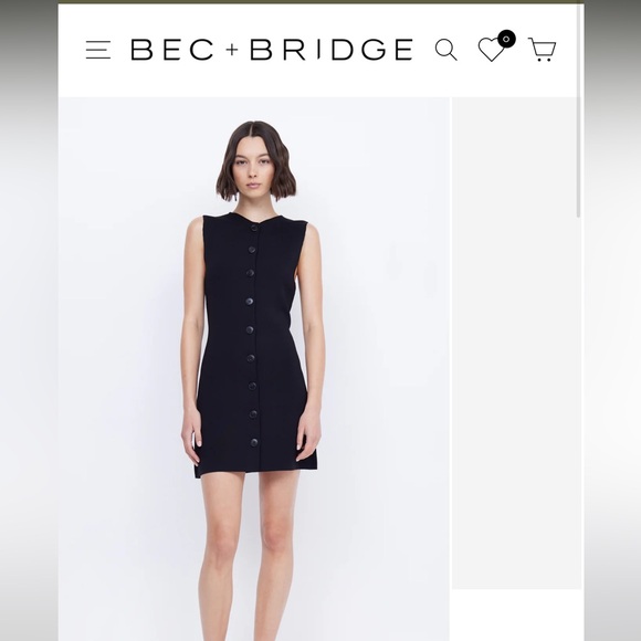 BEC & BRIDGE Ilora Minidress - Black